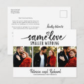 Hetzelfde liefde Schattig hart Downsizen Huwelijk  Briefkaart (Voorkant / Achterkant)