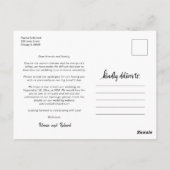 Hetzelfde liefde Schattig hart Downsizen Huwelijk  Briefkaart (Achterkant)