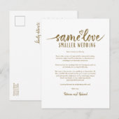 Hetzelfde liefde Schattig Hart Downsizen Huwelijks Briefkaart (Voorkant / Achterkant)