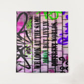 Hetzelfde Maan Verschillende Werelden Kleurrijk Gr Wandkleed (Voorkant)