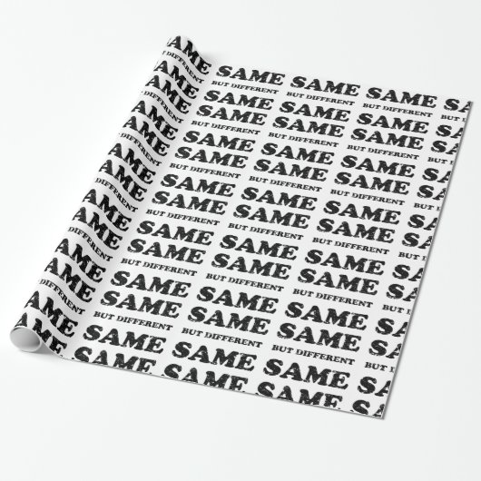 HETZELFDE MAAR VERSCHILLEND CADEAUPAPIER (Uitgerold)