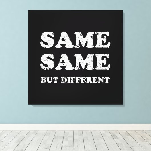 HETZELFDE MAAR VERSCHILLEND CANVAS AFDRUK (Insitu (Houten vloer))