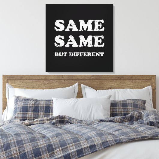 HETZELFDE MAAR VERSCHILLEND CANVAS AFDRUK (Insitu (Slaapkamer))