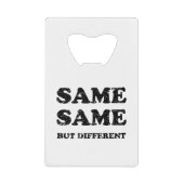 HETZELFDE MAAR VERSCHILLEND CREDITKAART FLESSENOPENER (Voorkant)