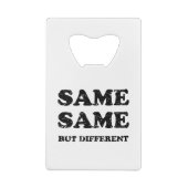 HETZELFDE MAAR VERSCHILLEND CREDITKAART FLESSENOPENER (Achterkant)