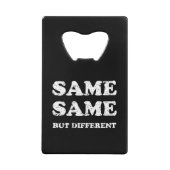 HETZELFDE MAAR VERSCHILLEND CREDITKAART FLESSENOPENER (Voorkant)