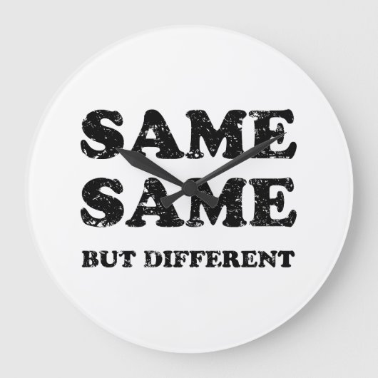 HETZELFDE MAAR VERSCHILLEND GROTE KLOK (Voorkant)