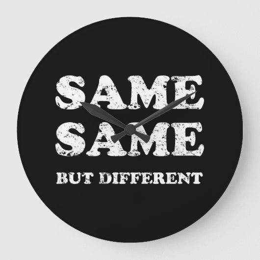 HETZELFDE MAAR VERSCHILLEND GROTE KLOK (Voorkant)