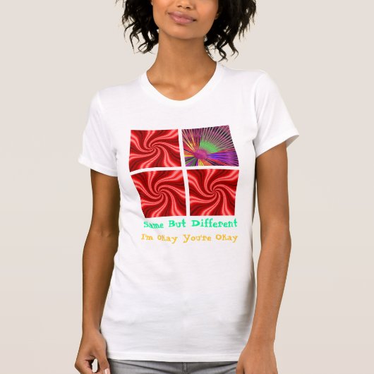 HETZELFDE MAAR VERSCHILLEND T-SHIRT (Voorkant)