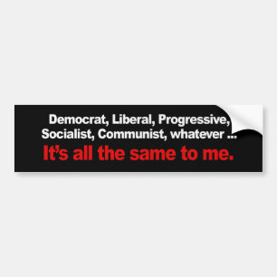 HETZELFDE VOOR MIJ Bumpersticker