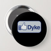 HETZIJ BUTCH MEISJES RONDE BUTTON 4,0 CM (Voorkant /achterkant)