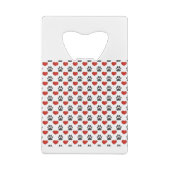 Heug- en roodhartsschilderpatroon creditkaart flessenopener (Achterkant)