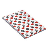 Heug- en roodhartsschilderpatroon notitieboek (Rechterzijde)