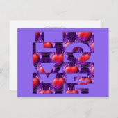 HEUGEN | lila Briefkaart (Voorkant / Achterkant)