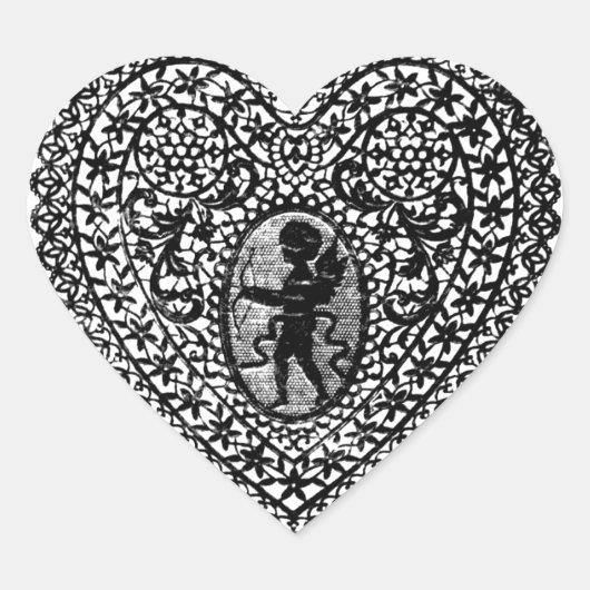 HEUGEN VAN DE KUPTE LACE HART STICKER (Voorkant)