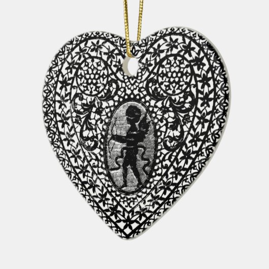 HEUGEN VAN DE KUPTE LACE KERAMISCH ORNAMENT (Links)