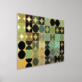 Heup Abstract Circles Industrial Fusion Art Gold Folie Afdrukken (Laagn)