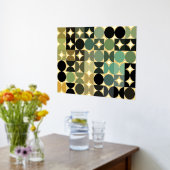 Heup Abstract Circles Industrial Fusion Art Gold Folie Afdrukken (Laag (Keuken))