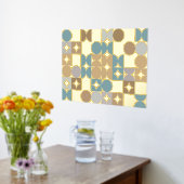 Heup Abstract Circles Industrial Fusion Art Gold Folie Afdrukken (Laag (Keuken))