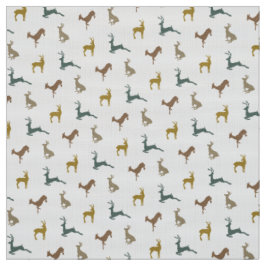 Heup Deer Pattern in Rustic Fall Colors Stof