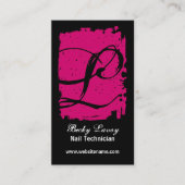 Heup- en buikmonogram visitekaartje (Voorkant)