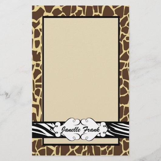 Heup- en chic-proefafdrukken briefpapier (Voorkant)