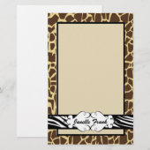 Heup- en chic-proefafdrukken briefpapier (Voorkant / Achterkant)