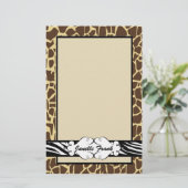 Heup- en chic-proefafdrukken briefpapier (Staand voorkant)