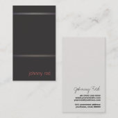 Heup en eenvoudig zwart Visitekaartje (Voorkant / Achterkant)