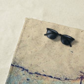 Heup en Roos van de Towel van de Steekproef Strandlaken (In situ)