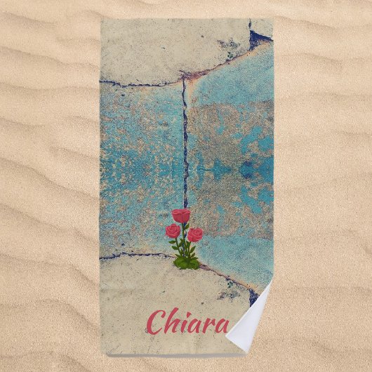 Heup en Roos van de Towel van de Steekproef Strandlaken