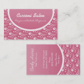 Heup en stijlvol Visitekaartje, zacht roze Visitekaartje (Voorkant / Achterkant)