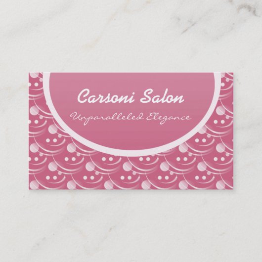 Heup en stijlvol Visitekaartje, zacht roze Visitekaartje (Voorkant)