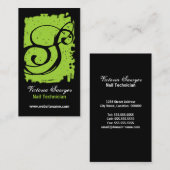 Heup- en Vette monogram-boomgaard Visitekaartje (Voorkant / Achterkant)