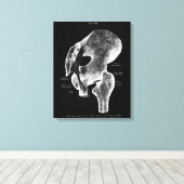 Heup Gewrichtsanatomie Medische Grote Canvaskunst Canvas Afdruk (Insitu (Houten vloer))