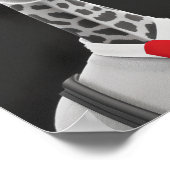 Heup Giraffe potlood Tekening | Red Necktie Wall A Poster (Hoek)