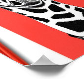 Heup Giraffe potlood Tekening, rode potlood Achter Poster (Hoek)