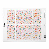 Heup Heup Hooray Verjaardagsfeest Gefeliciteerd Etiket (Full Sheet)
