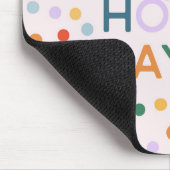 Heup Heup Hooray Verjaardagsfeest Gefeliciteerd Muismat (Hoek)