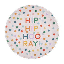 Heup Heup Hooray Verjaardagsfeest Gefeliciteerd Snijplank