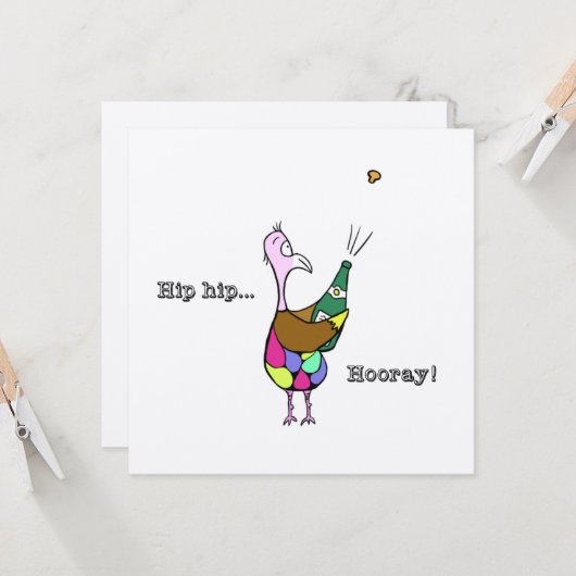 Heup... Hoera! Kaart (Voorkant / Achterkant in situ)