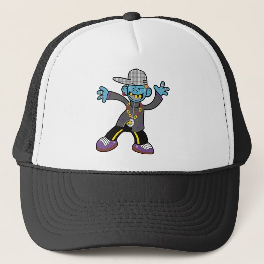 Heup hopcartoon Afbeelding! Trucker Pet (Voorkant)