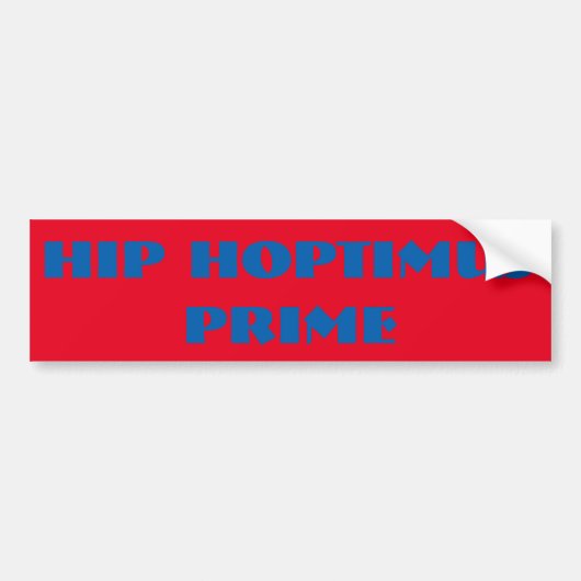 Heup Hoptimus Prime Bumpersticker (Voorkant)