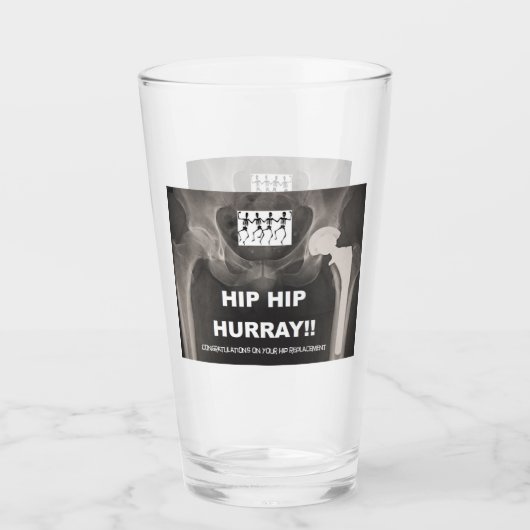 Heup Hurray voor uw Hip-vervanging. Glas (Voorkant)