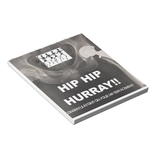 Heup Hurray voor uw Hip-vervanging Notitieblok (Schuin)