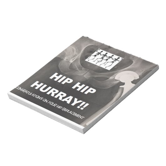 Heup Hurray voor uw Hip-vervanging Notitieblok (Linkerzijde)