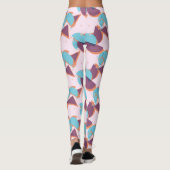 Heup modern Abstract Geometric 50s Kunstpatroon Leggings (Achterkant)