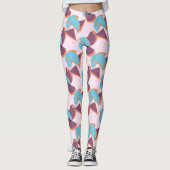 Heup modern Abstract Geometric 50s Kunstpatroon Leggings (Voorkant)
