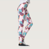 Heup modern Abstract Geometric 50s Kunstpatroon Leggings (Rechts)