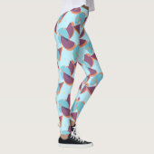 Heup modern Abstract Geometric 50s Kunstpatroon Leggings (Rechts)
